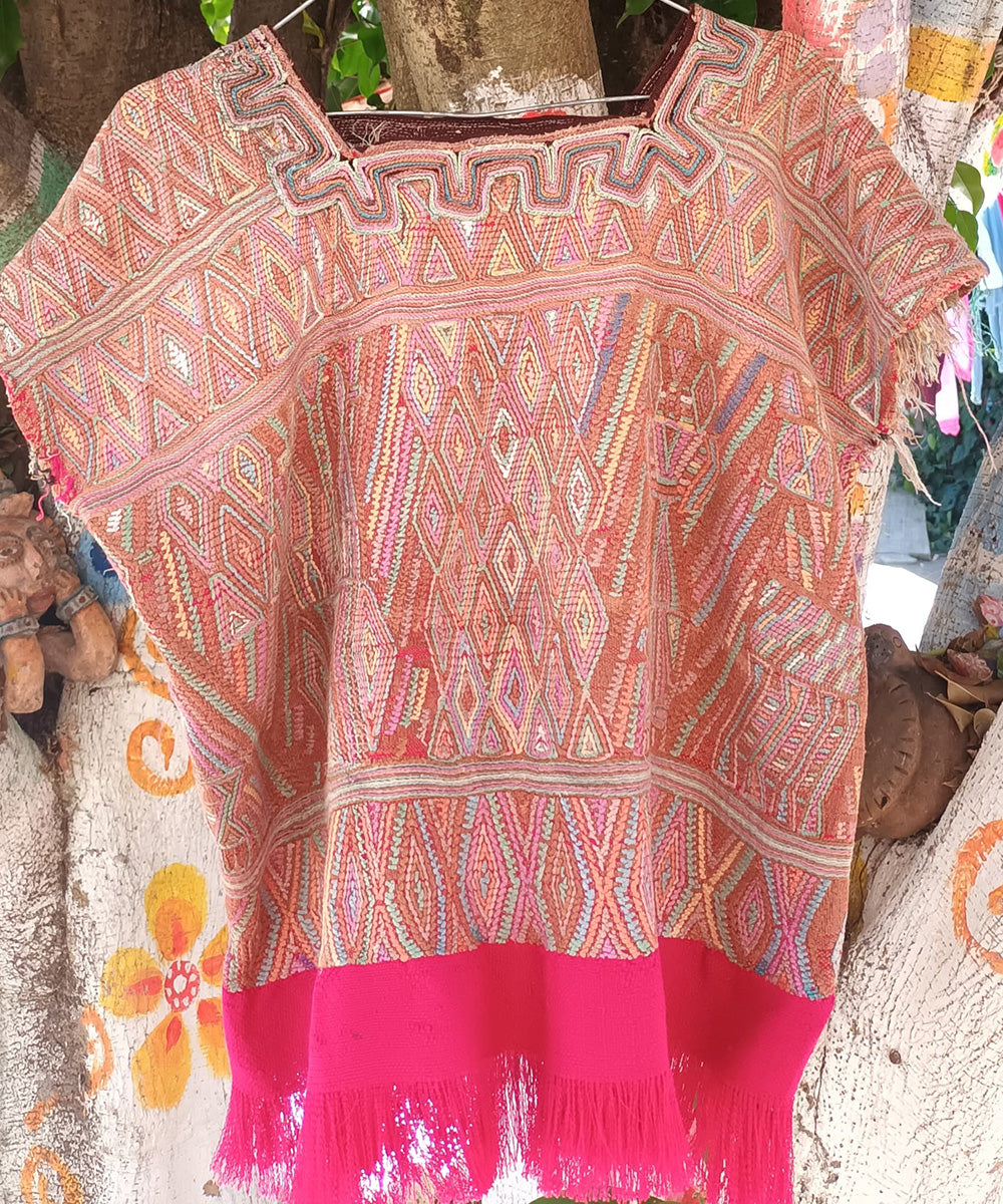 Vintage Guatemalan huipil textile