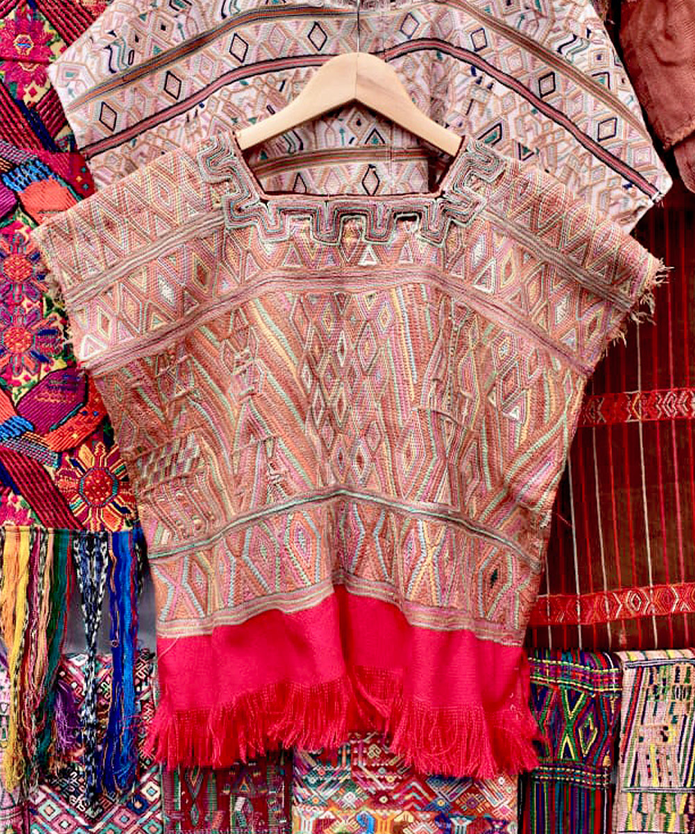 Vintage Guatemalan huipil textile