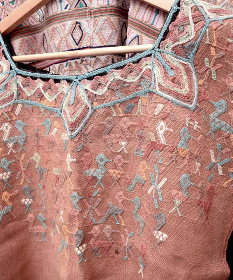 Vintage Guatemalan huipil textile