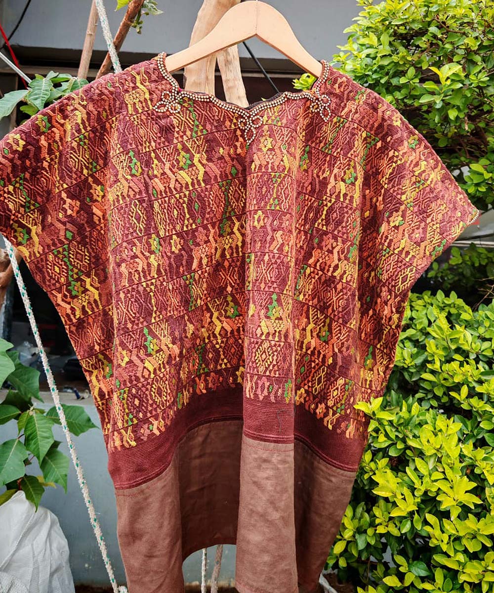 Embroidered Vintage Guatemalan huipil textile