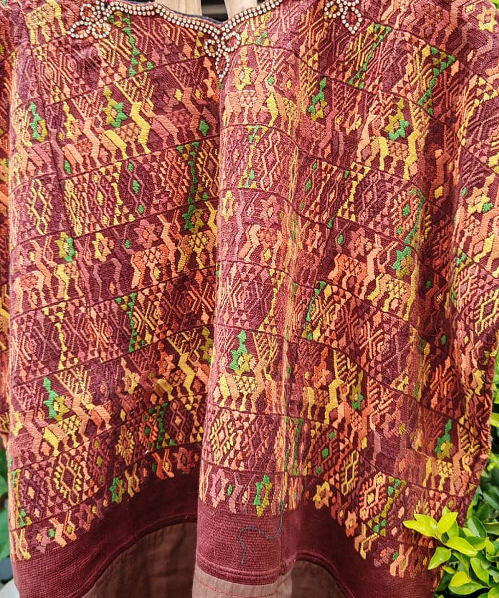 Embroidered Vintage Guatemalan huipil textile