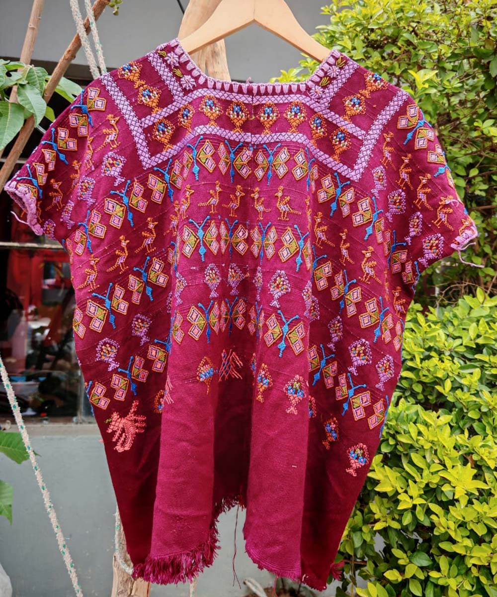 Embroidered Vintage Guatemalan huipil