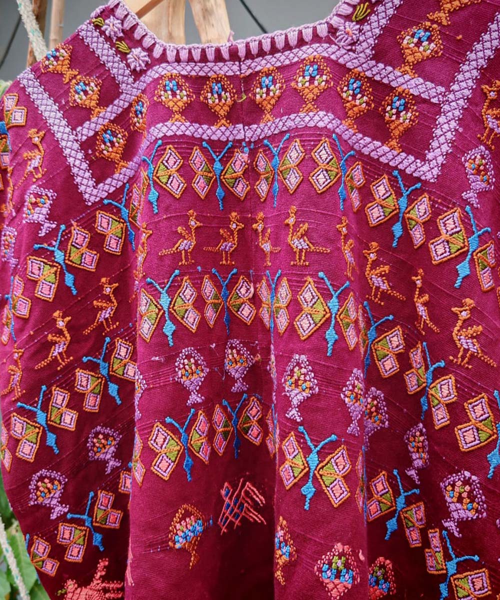 Embroidered Vintage Guatemalan huipil