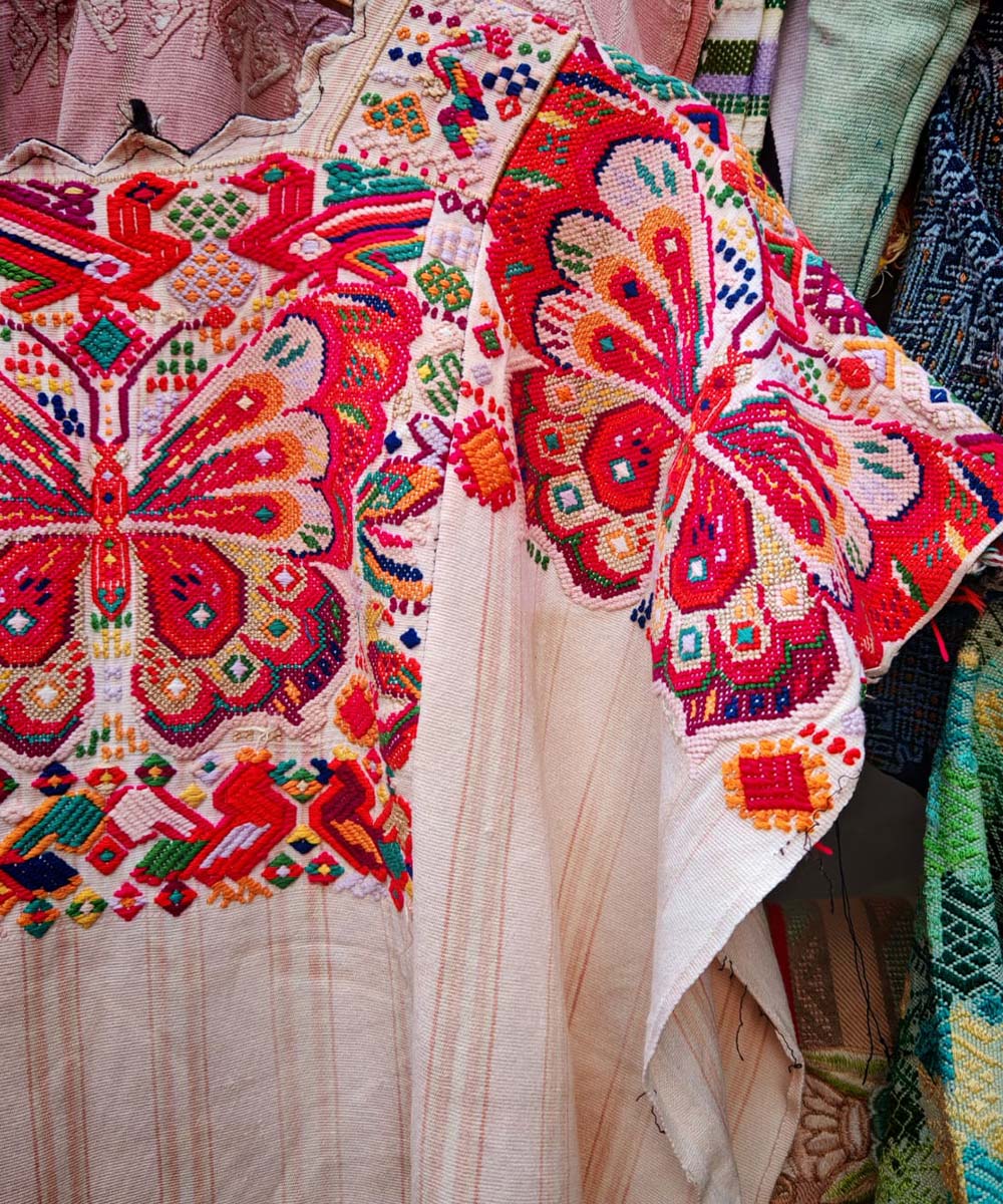 Chichi huipil with butterflies