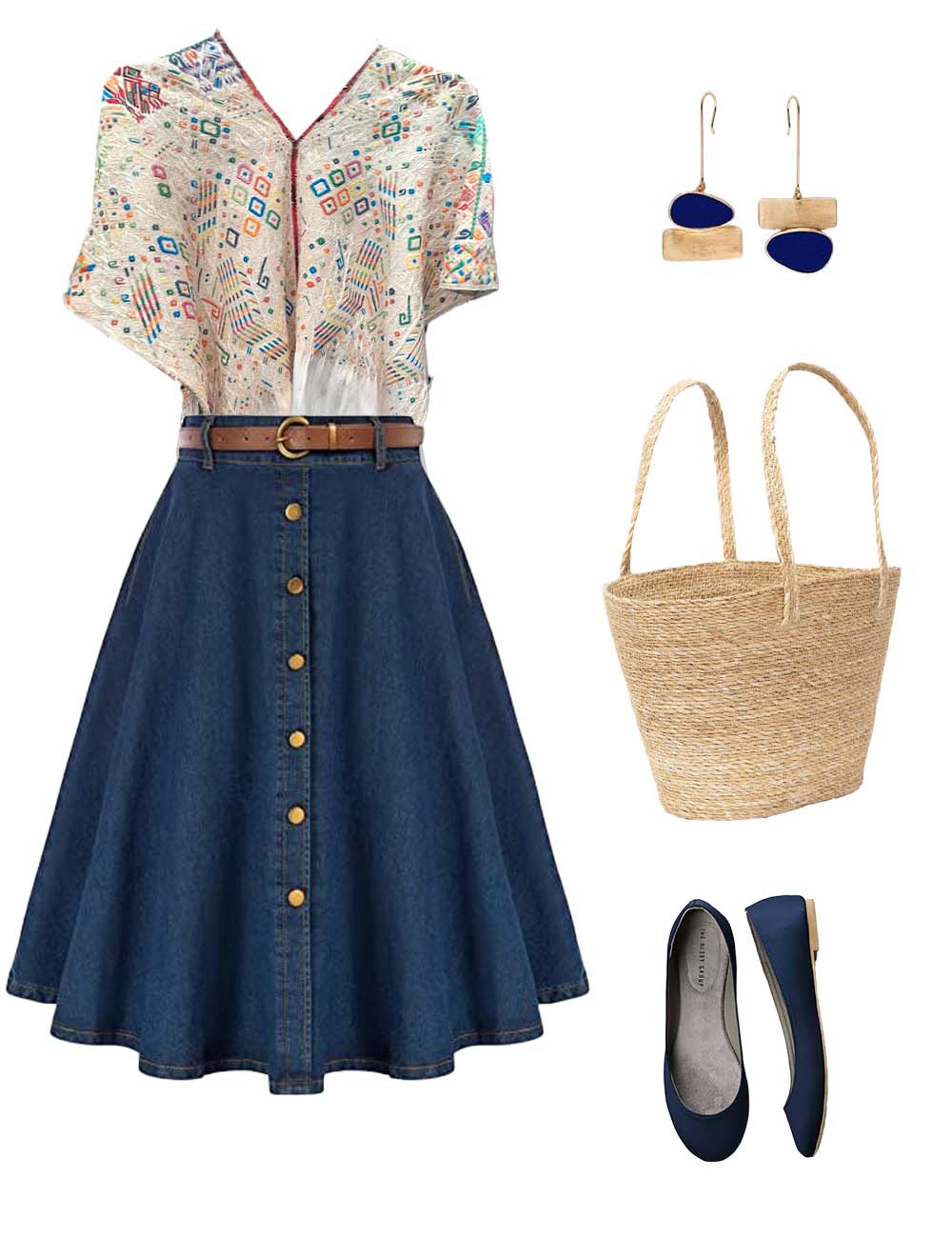 Embroidered Vintage Guatemalan huipil textile