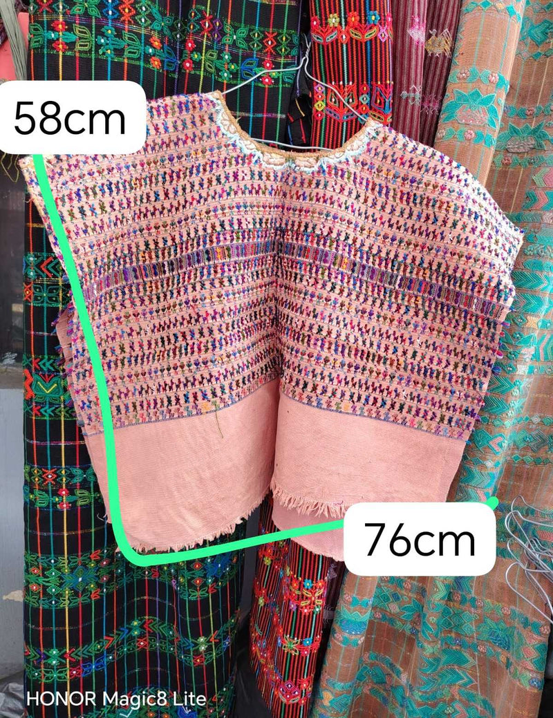 Warm pink San Lucas huipil #6-51