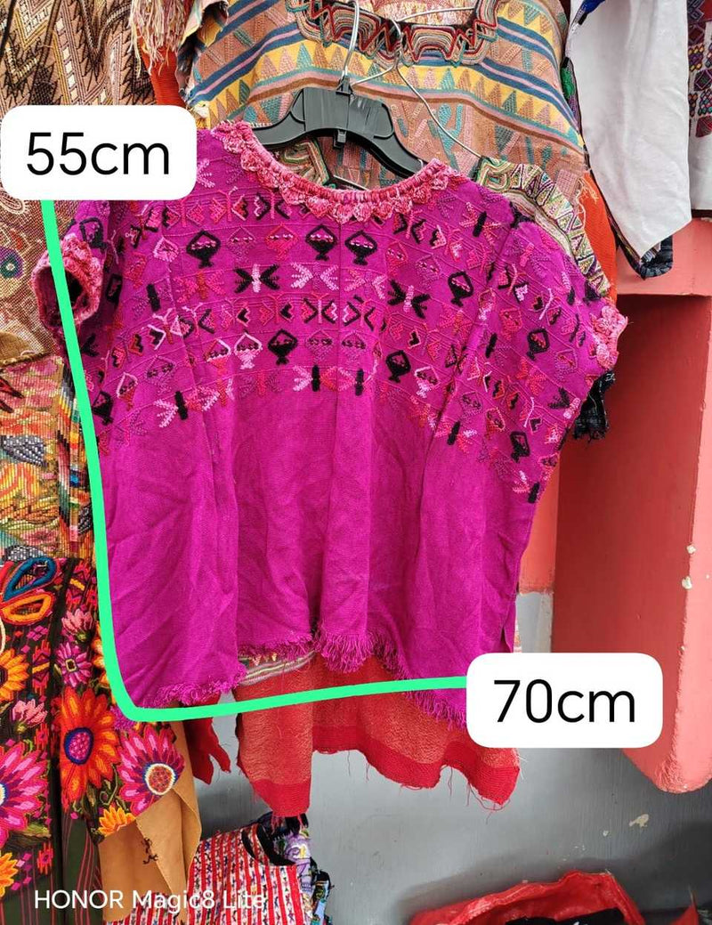 Hot pink San Lucas Toliman huipil #5-180