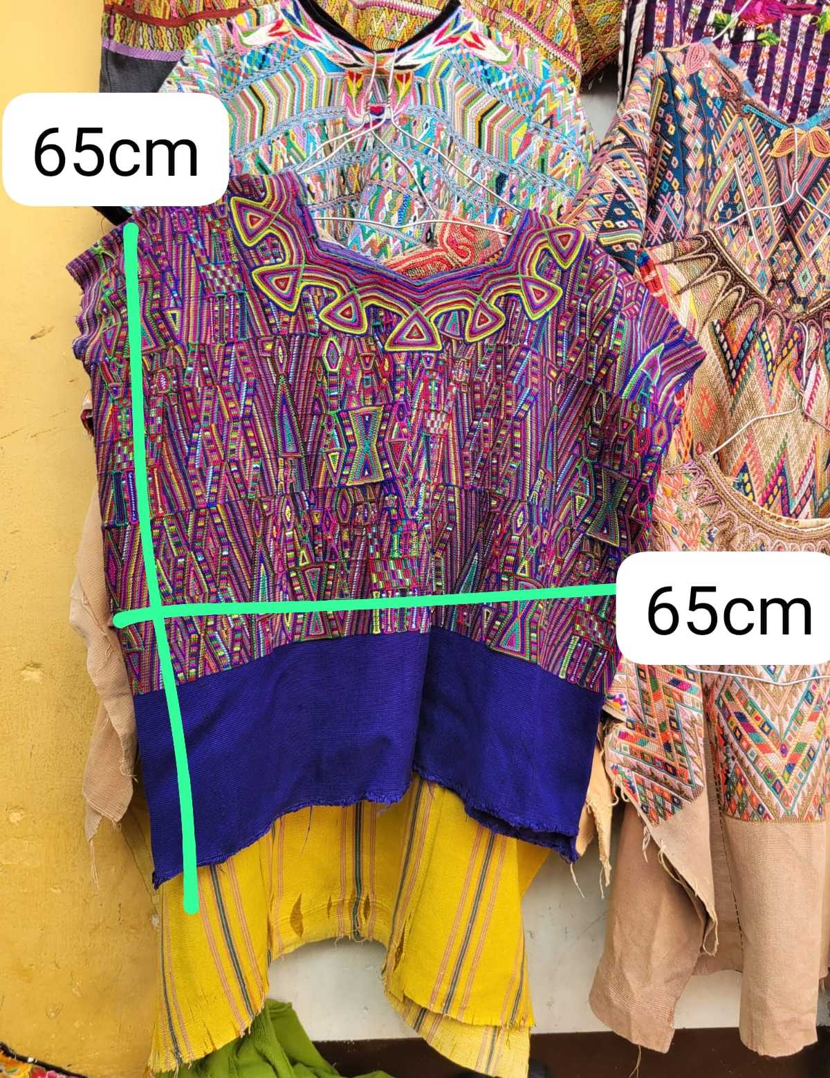 Electric blue Nebaj huipil #2-125