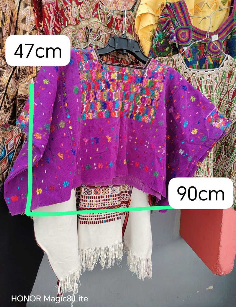 Purple Coban huipil #5-63