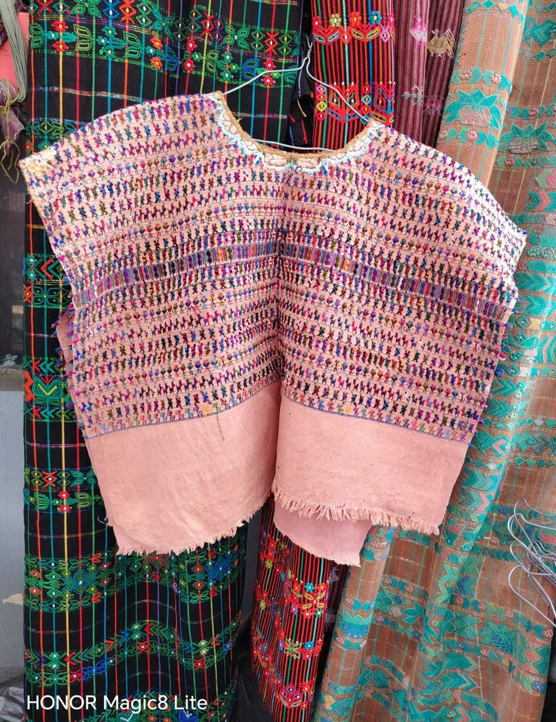 Warm pink San Lucas huipil #6-51
