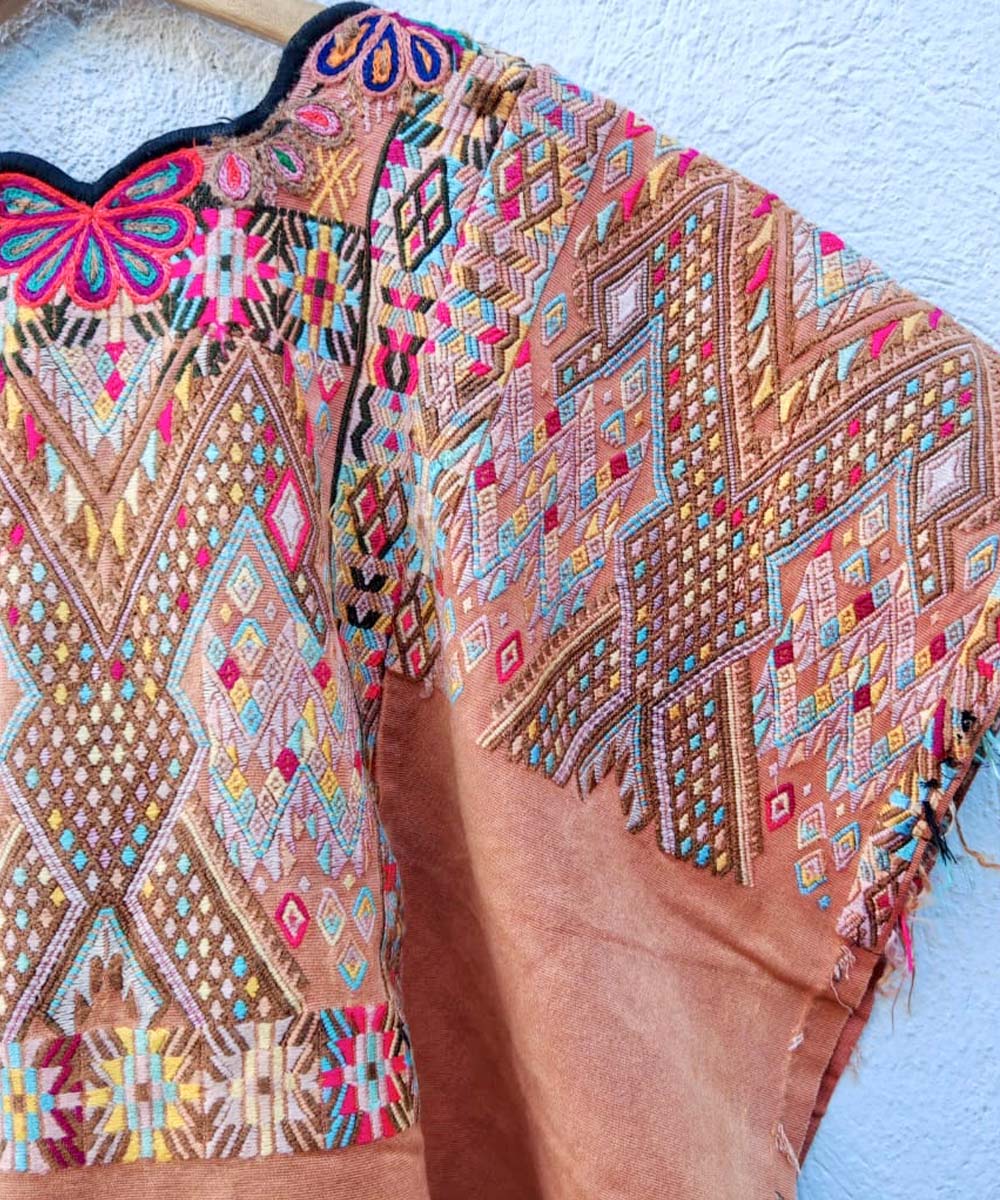 Embroidered Guatemalan huipil | Vintage textile