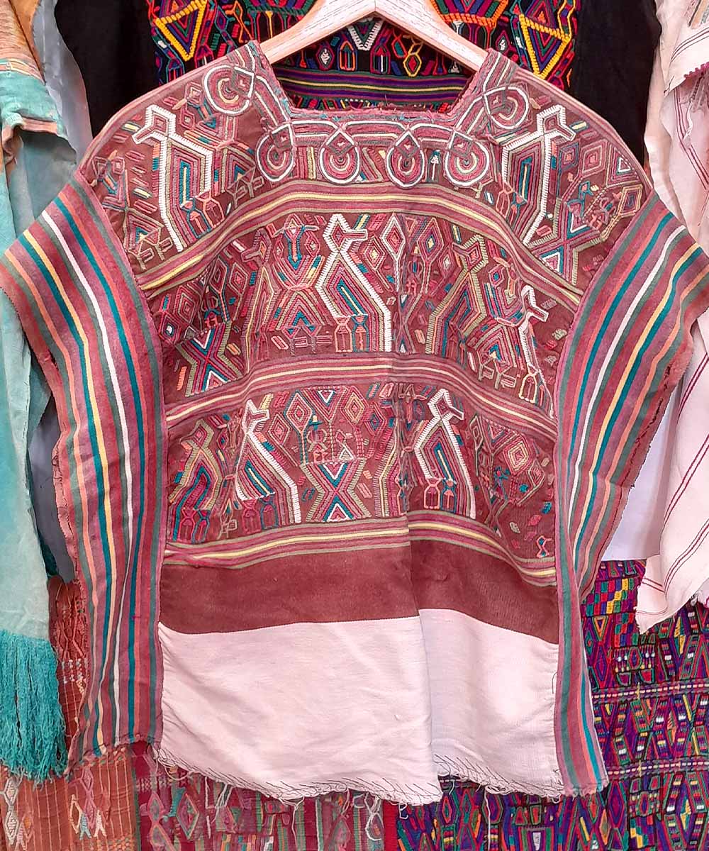 Vintage Guatemalan huipil textile