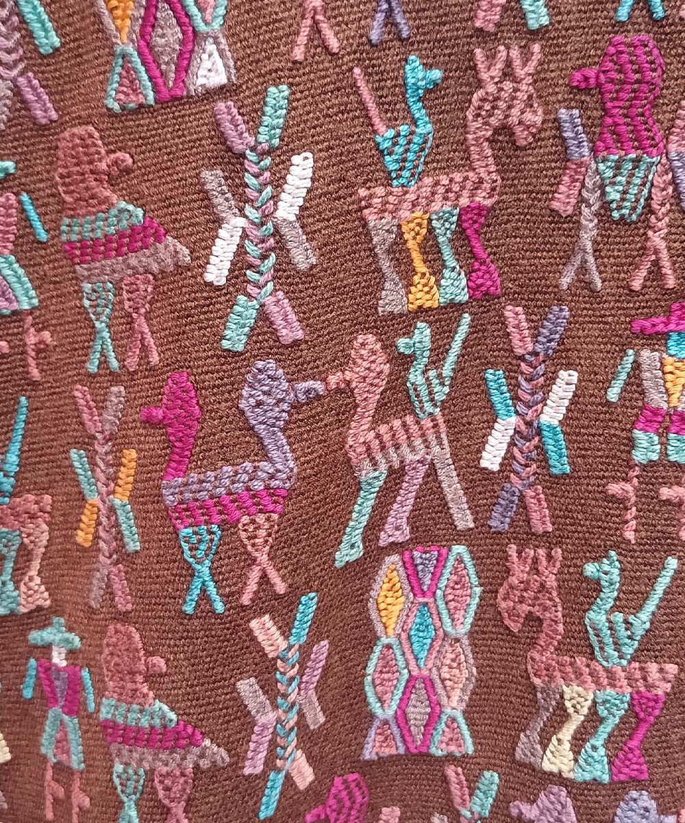 Embroidered Vintage Guatemalan huipil textile