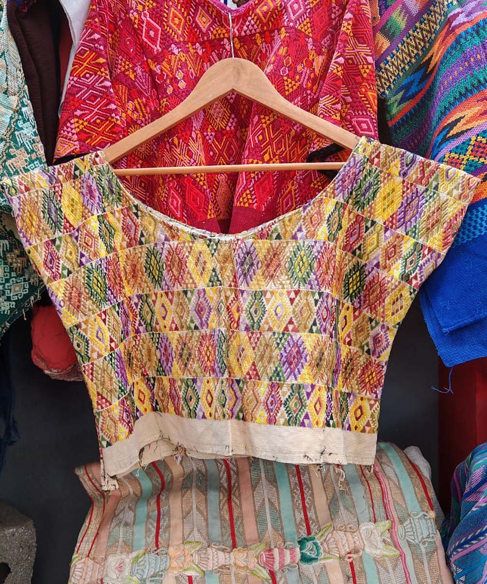 Embroidered Guatemalan huipil | Vintage textile