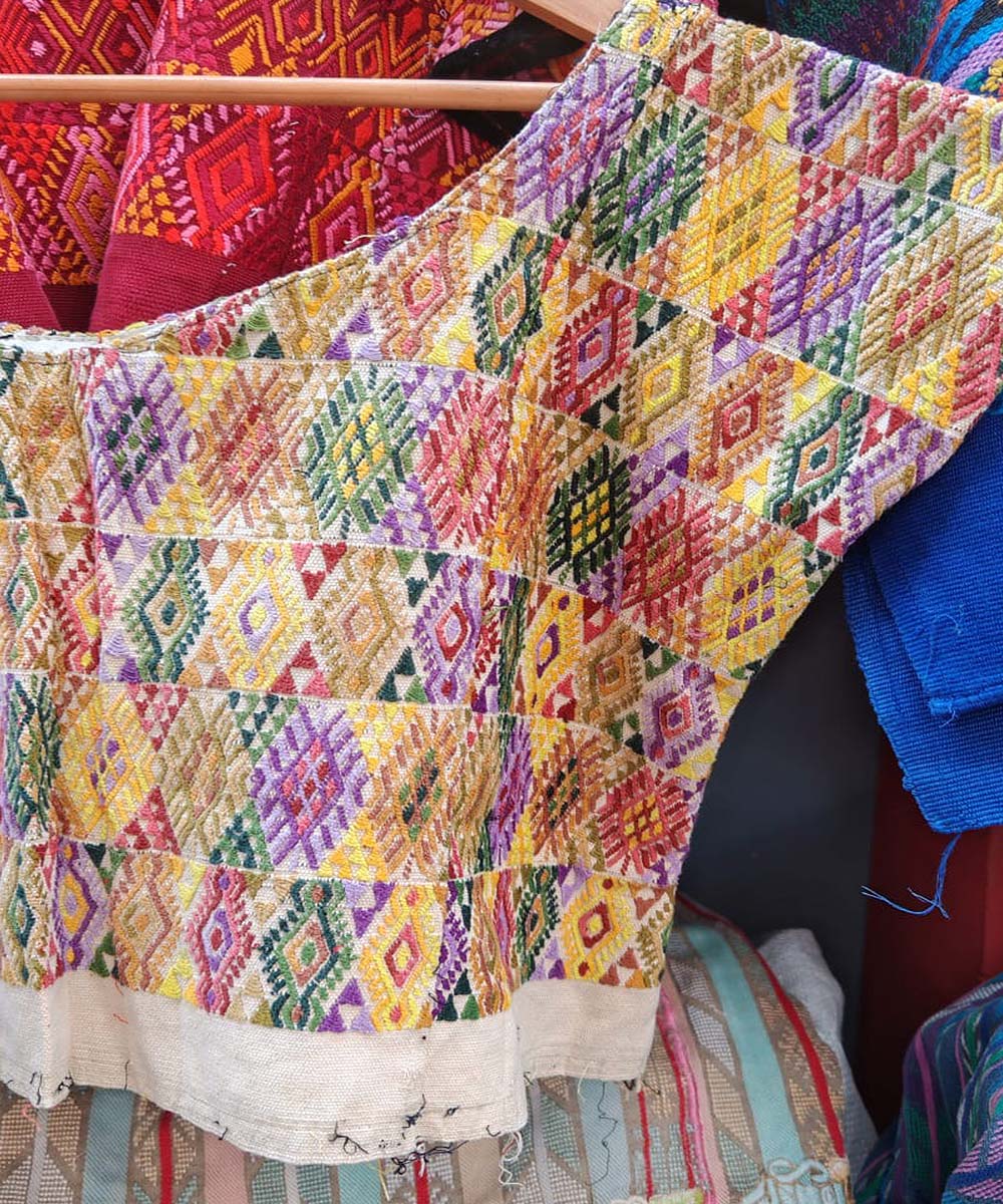 Embroidered Guatemalan huipil | Vintage textile