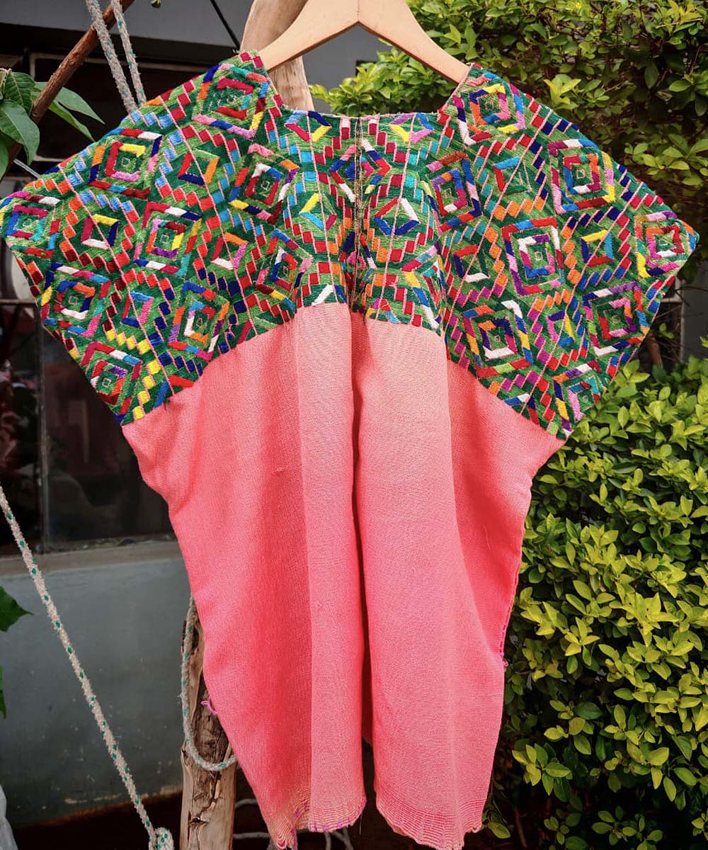 Embroidered Vintage Guatemalan huipil textile