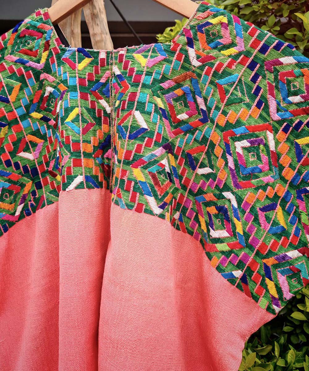 Embroidered Vintage Guatemalan huipil textile