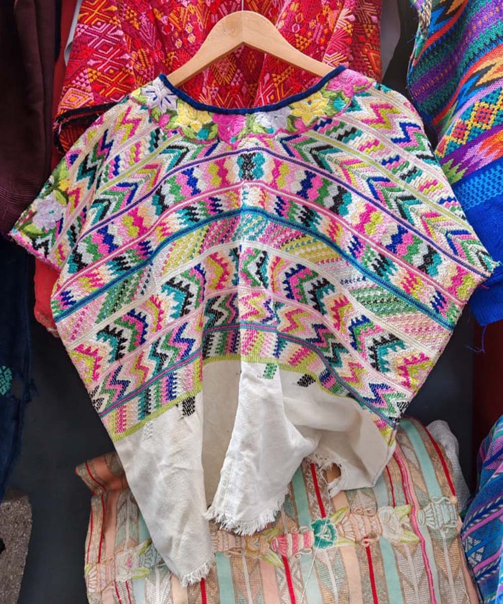 Embroidered Guatemalan huipil | Vintage textile