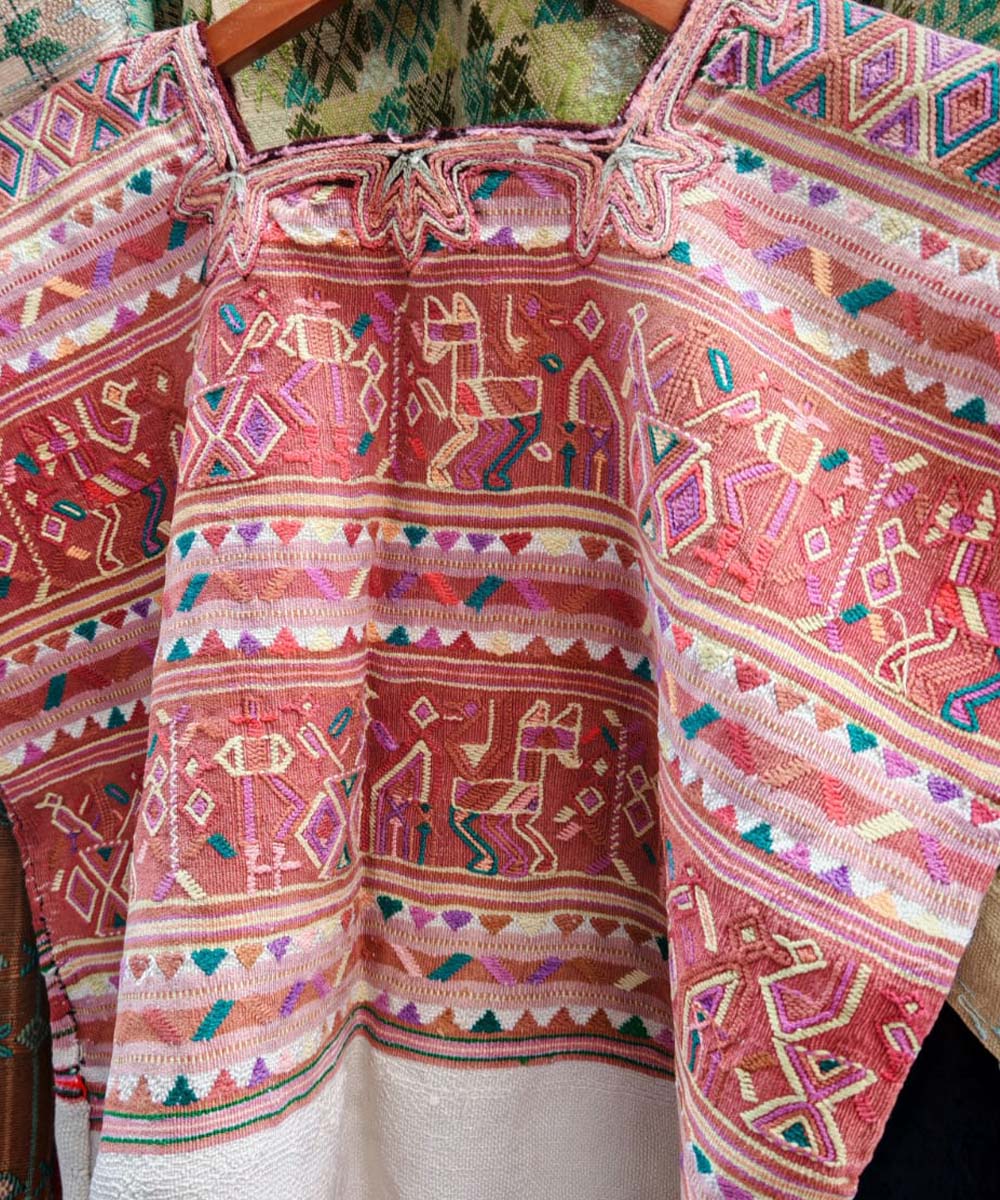 Nebaj huipil in warm brown