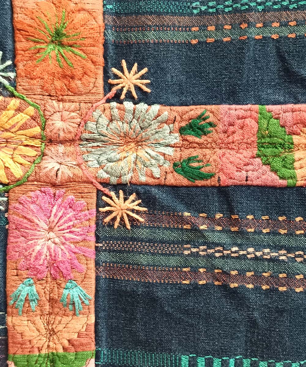 Faded indigo Chichi corte with sunset randa