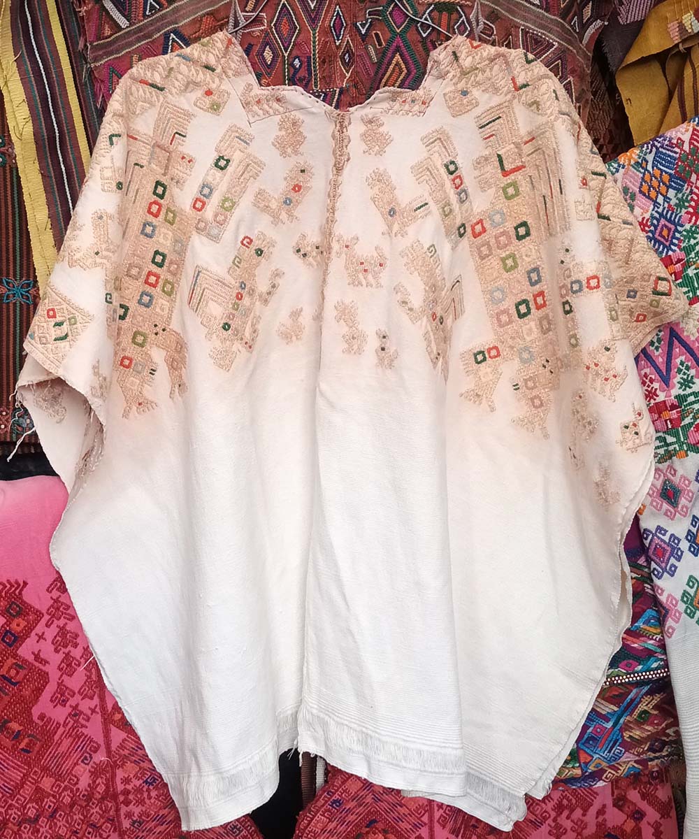 Embroidered Guatemalan huipil | Vintage textile