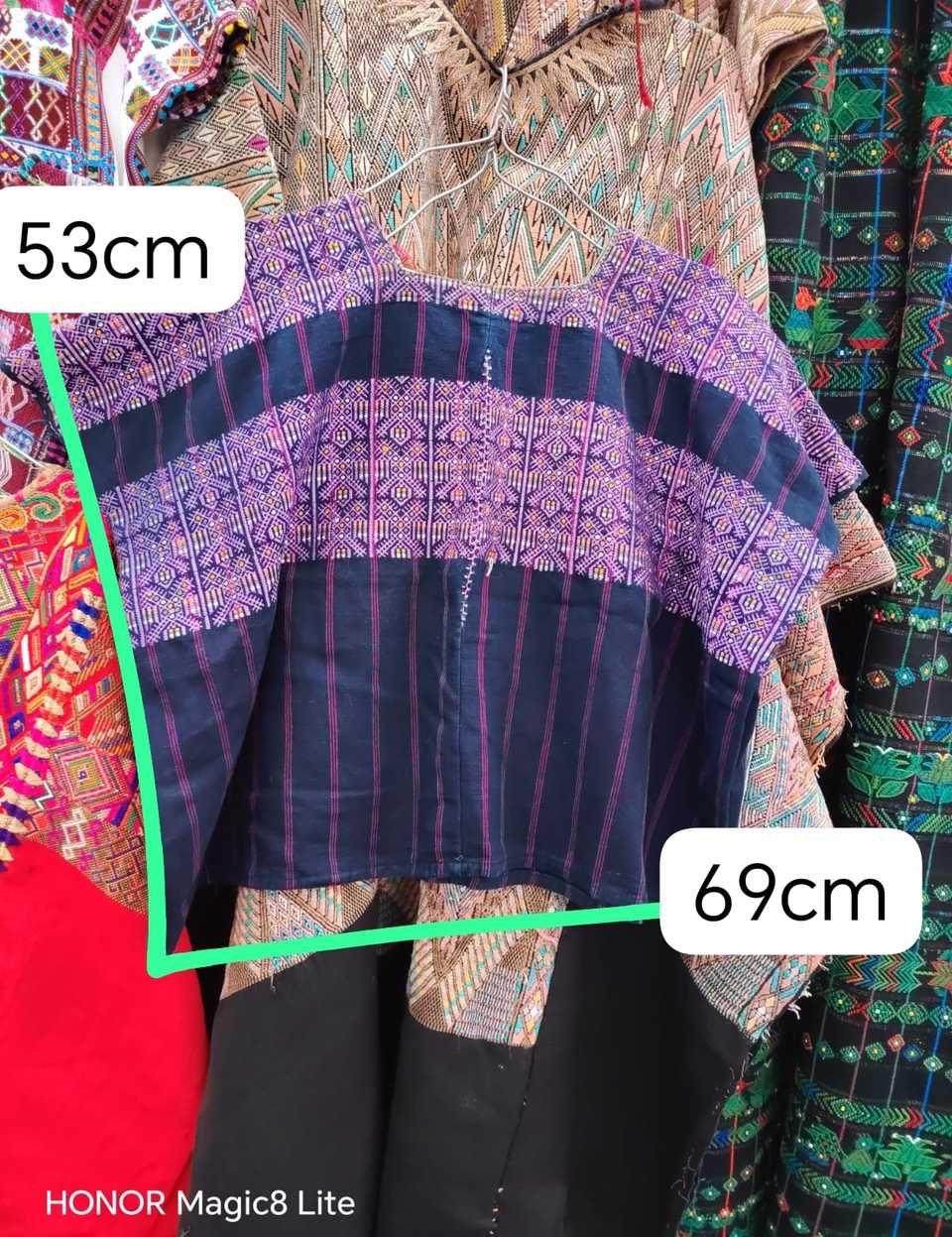 Indigo and berry Nahuala huipil #5-410