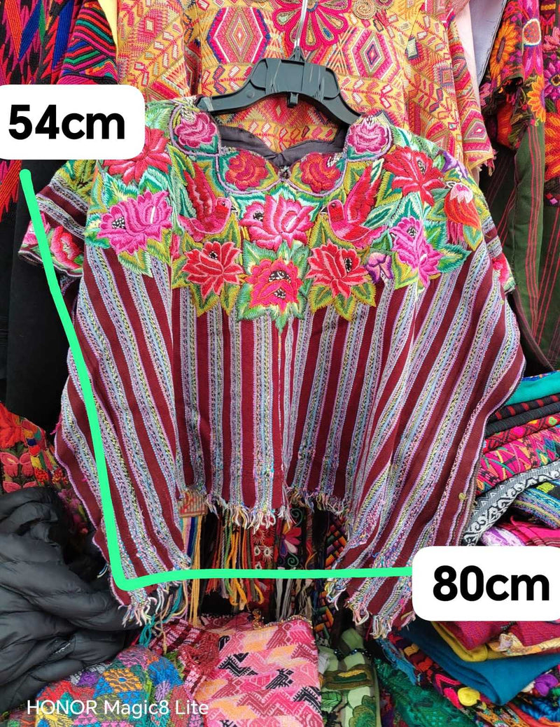 (Reserved for Myriam) Floral and bird Patzun huipil #4-177
