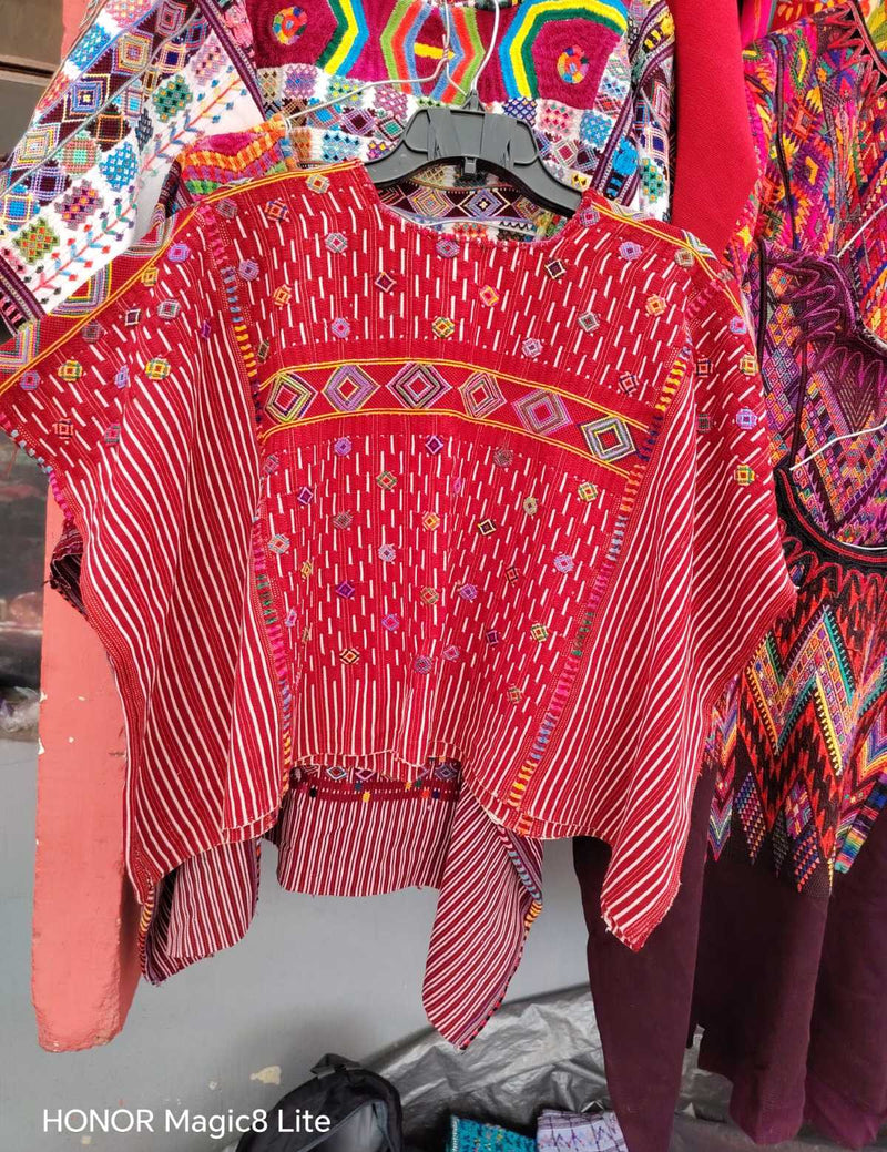 Red Colotenango Huipil #6-212