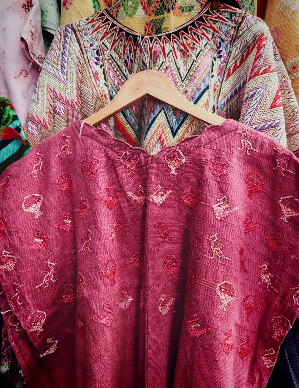 Pink San Lucas Toliman huipil #1-58