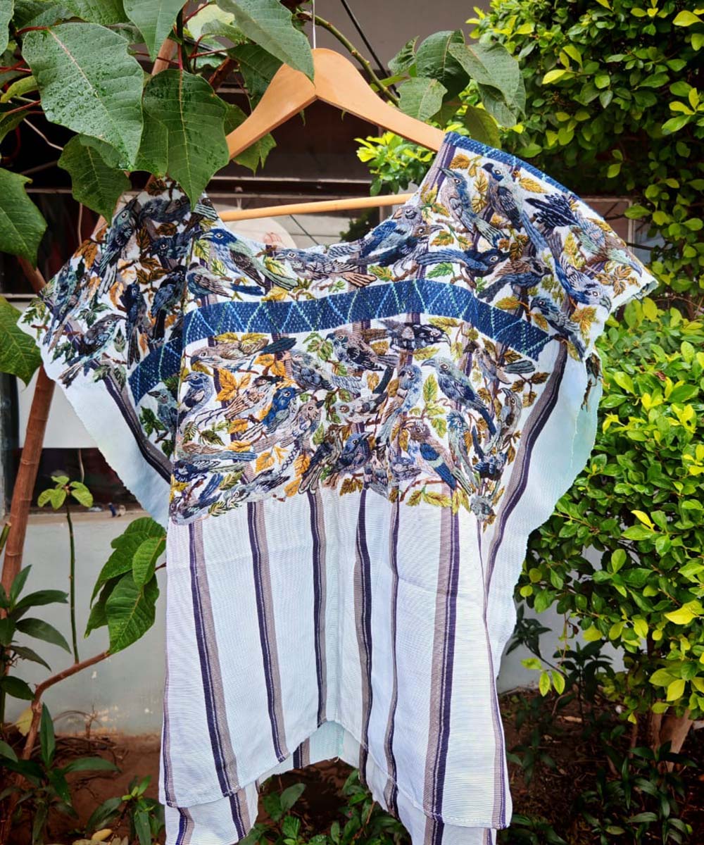 Vintage Guatemalan huipil with handwoven Mayan embroidery