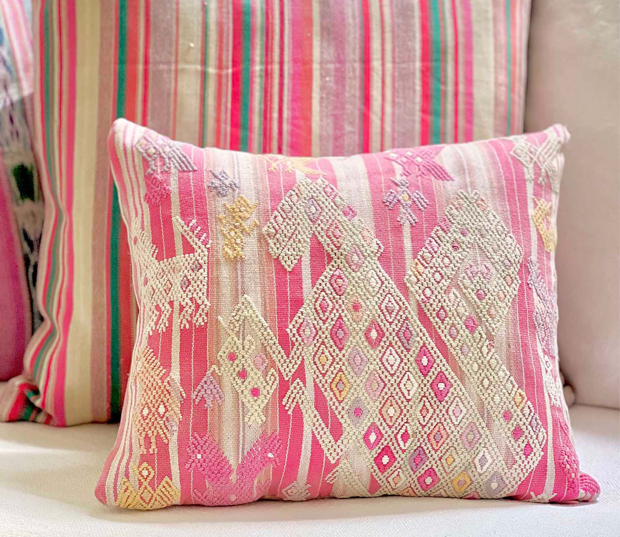 Pink Tzute Pillow II