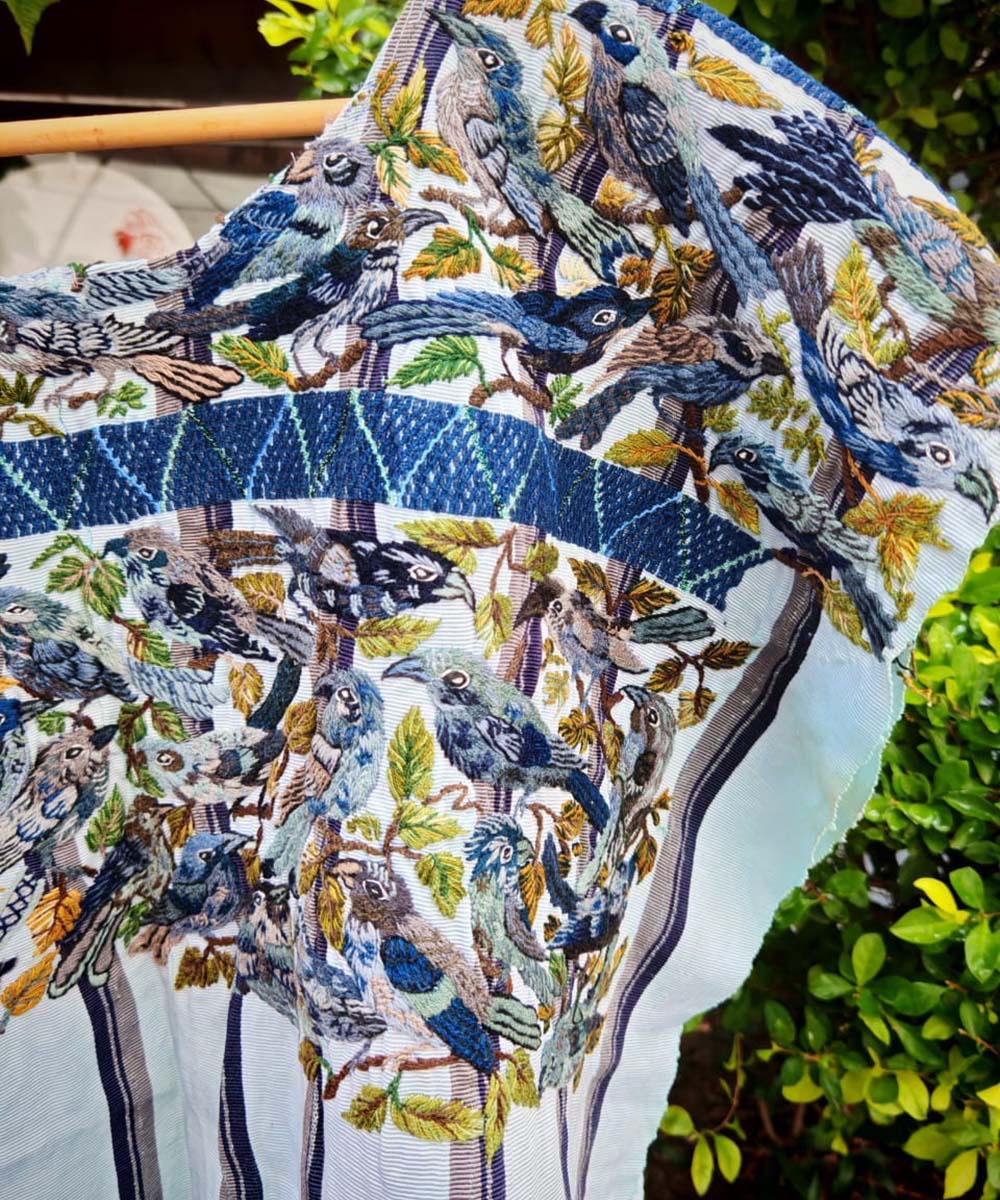 Vintage Guatemalan huipil with handwoven Mayan embroidery