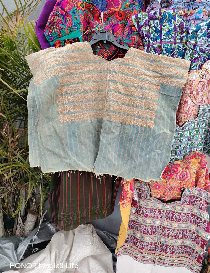 Faded indigo Nahuala huipil #4-215