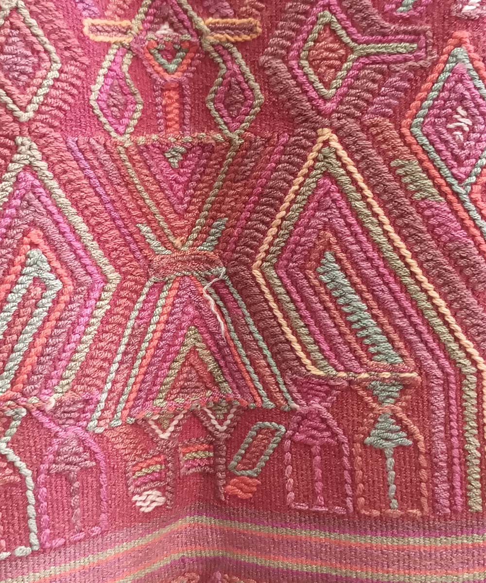 Mulberry Nebaj Huipil with striped sides