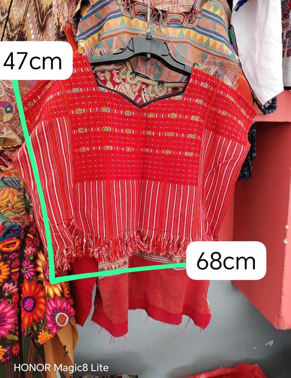 Simple red Colotenango huipil #5-169