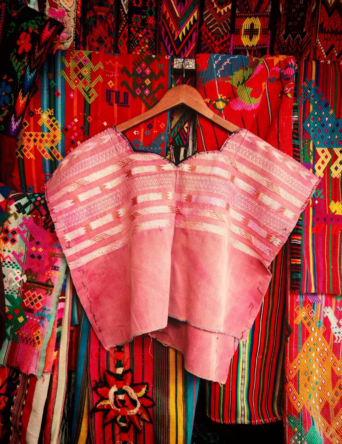 Pink San Lucas Toliman Huipil #6-320