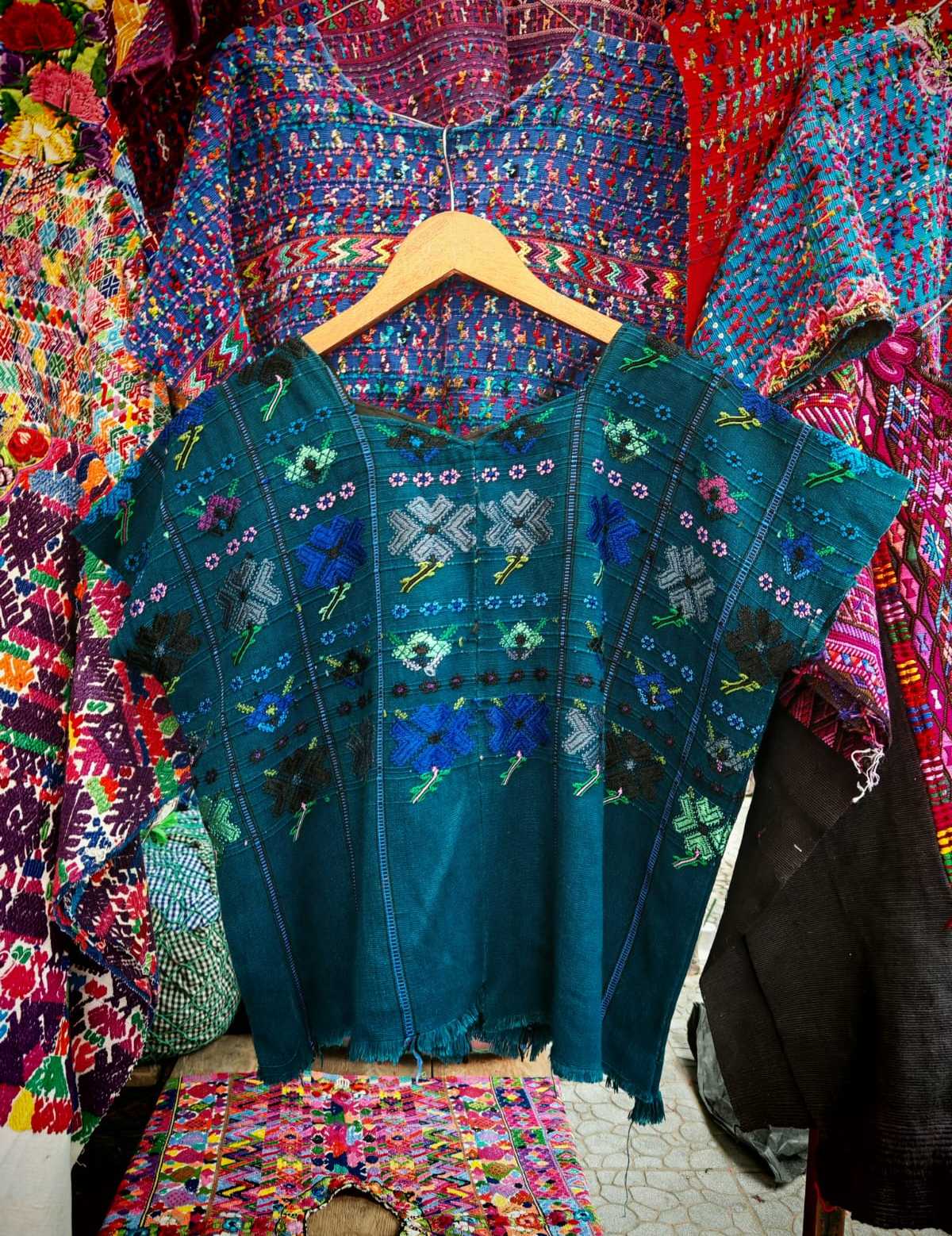 Turquoise San Lucas Toliman huipil #6-46