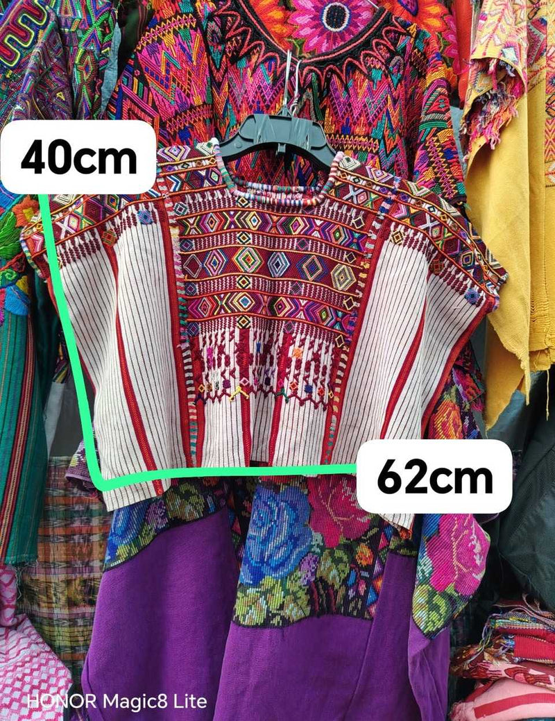 (Reserved for Sarah K) White ceremonial Colotenango huipil #4-249