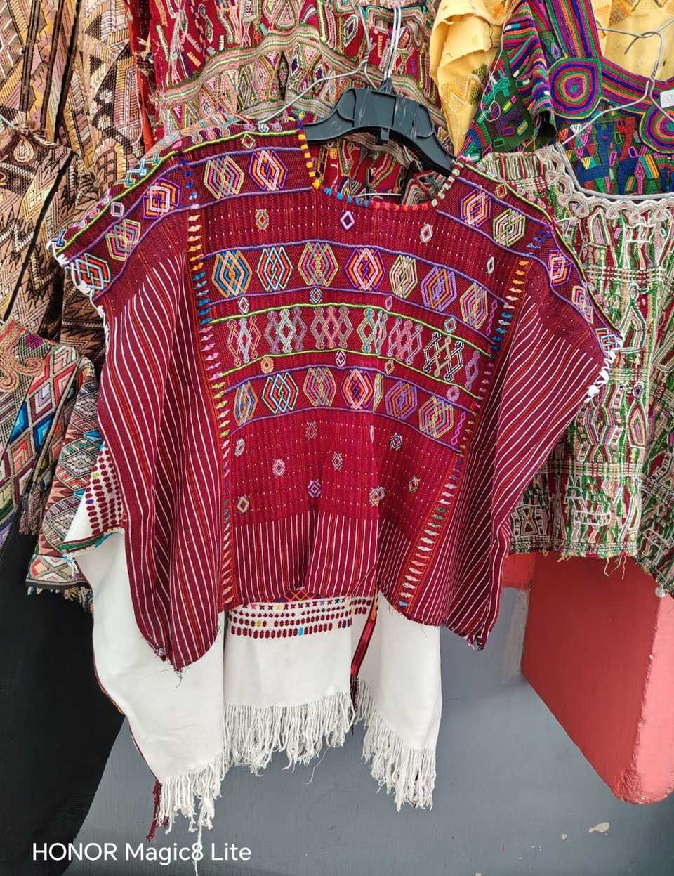 Burgundy Colotenango huipil #5-61