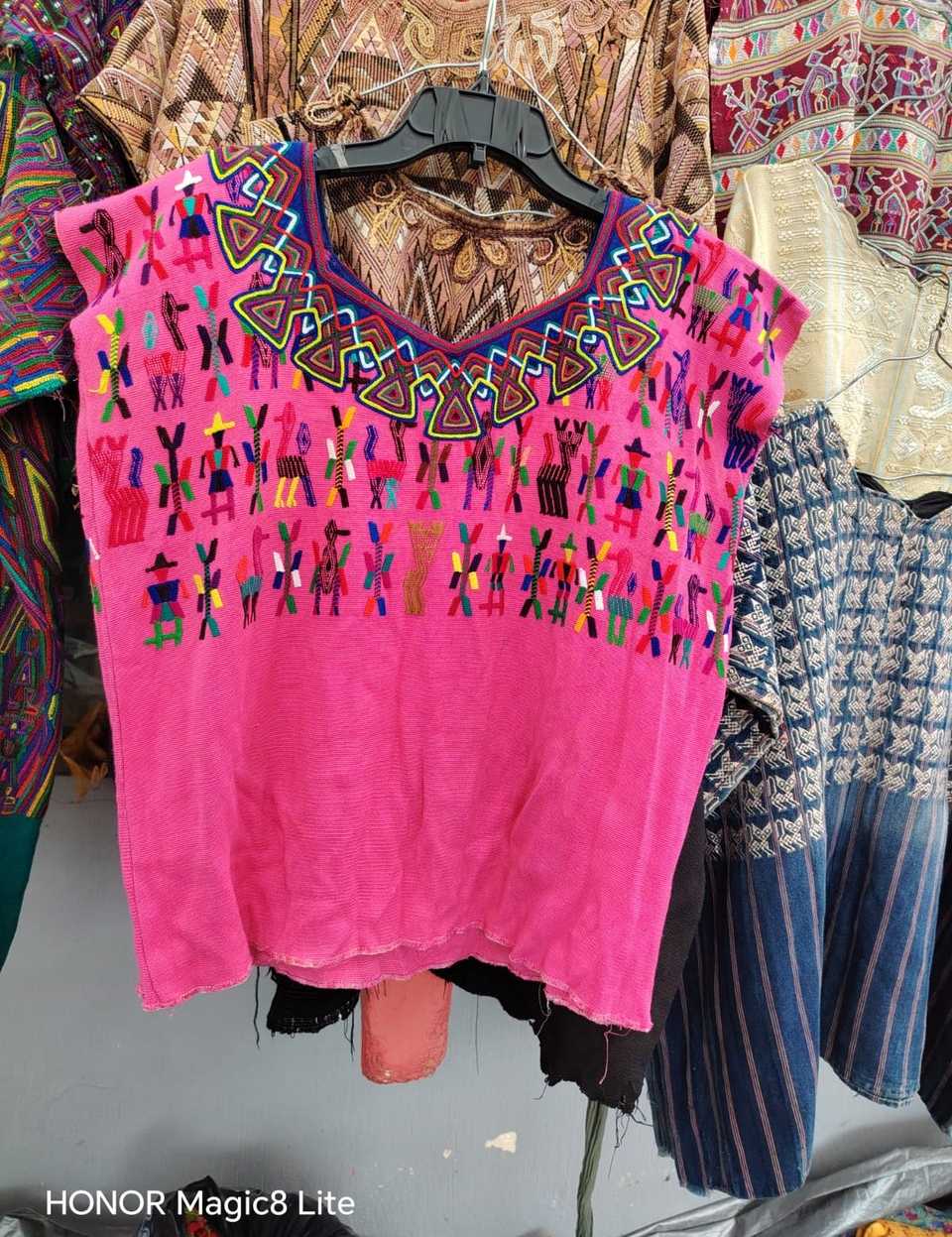 Hot pink Nebaj huipil #5-372