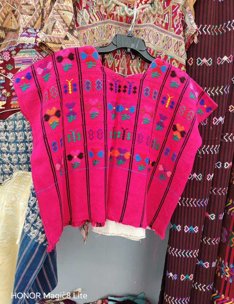 Hot pink San Lucas Toliman huipil #5-326