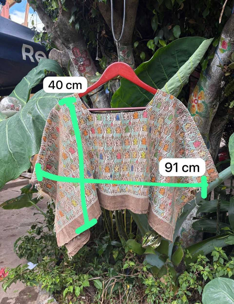 Short Brown Coban Huipil #6-200