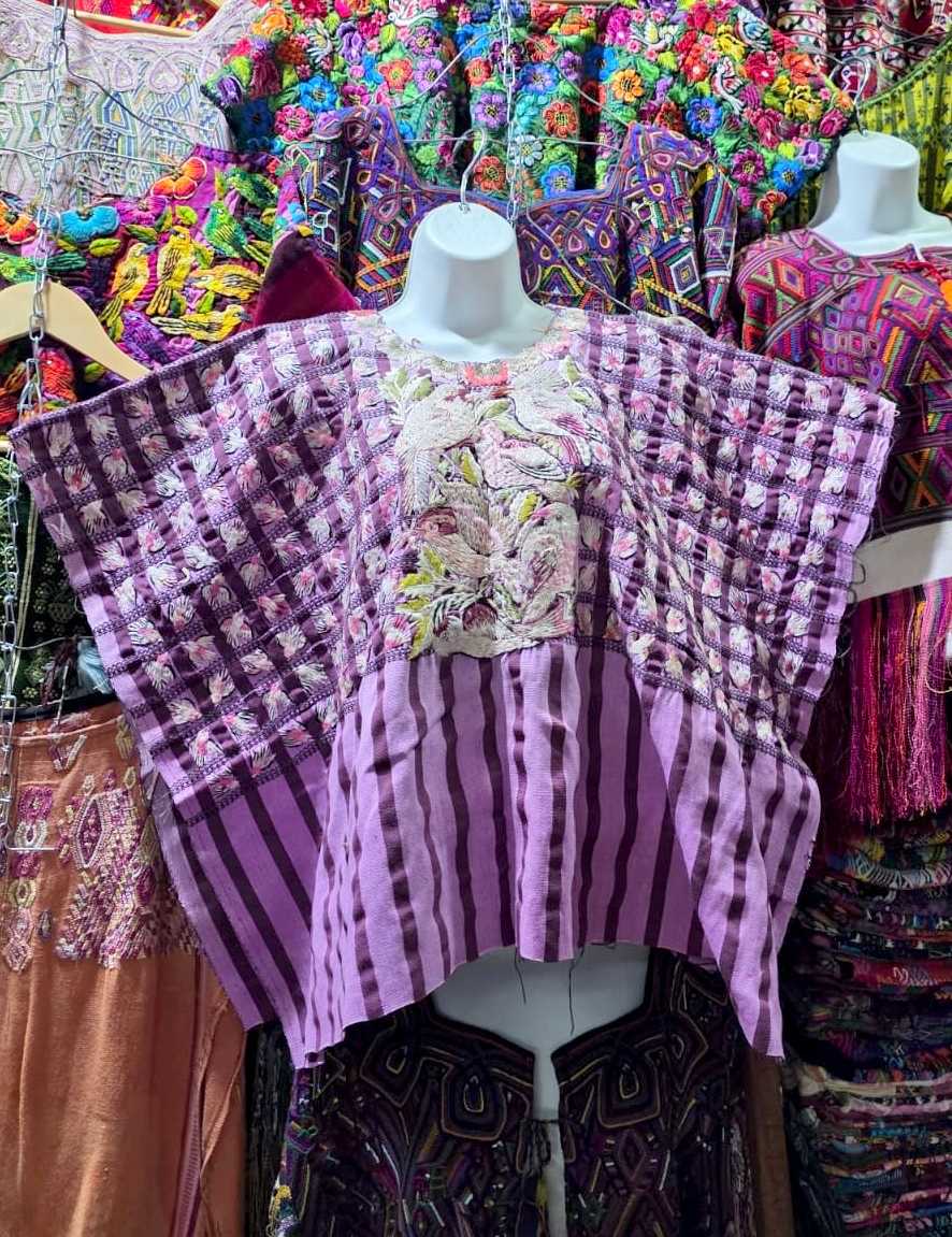 Purple Santaigo huipil #6-124