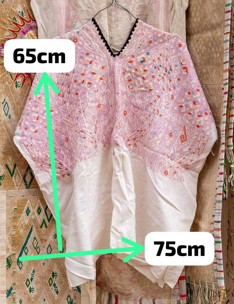 Pale pink Nahuala huipil #4-141
