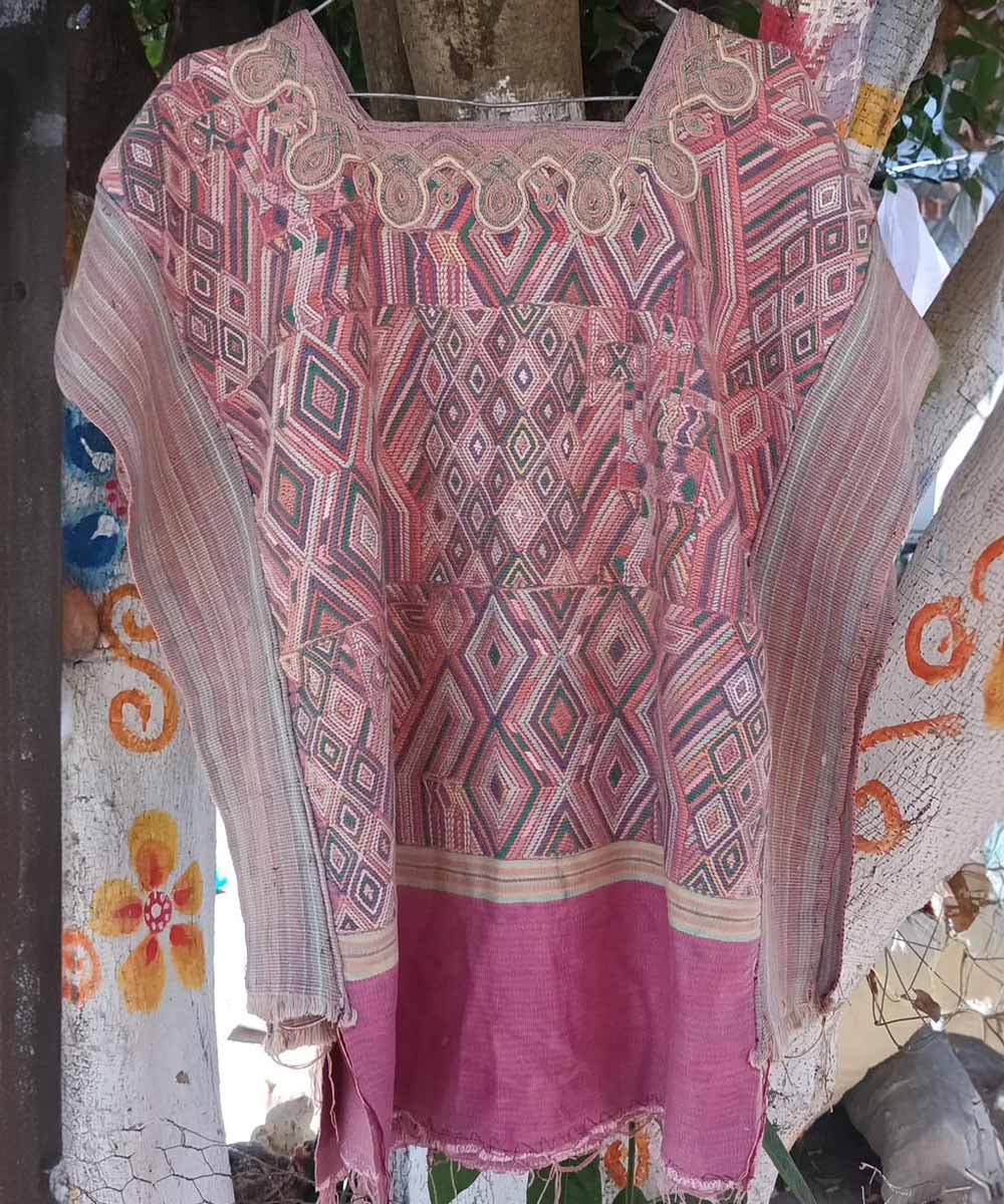 Vintage Guatemalan huipil textile