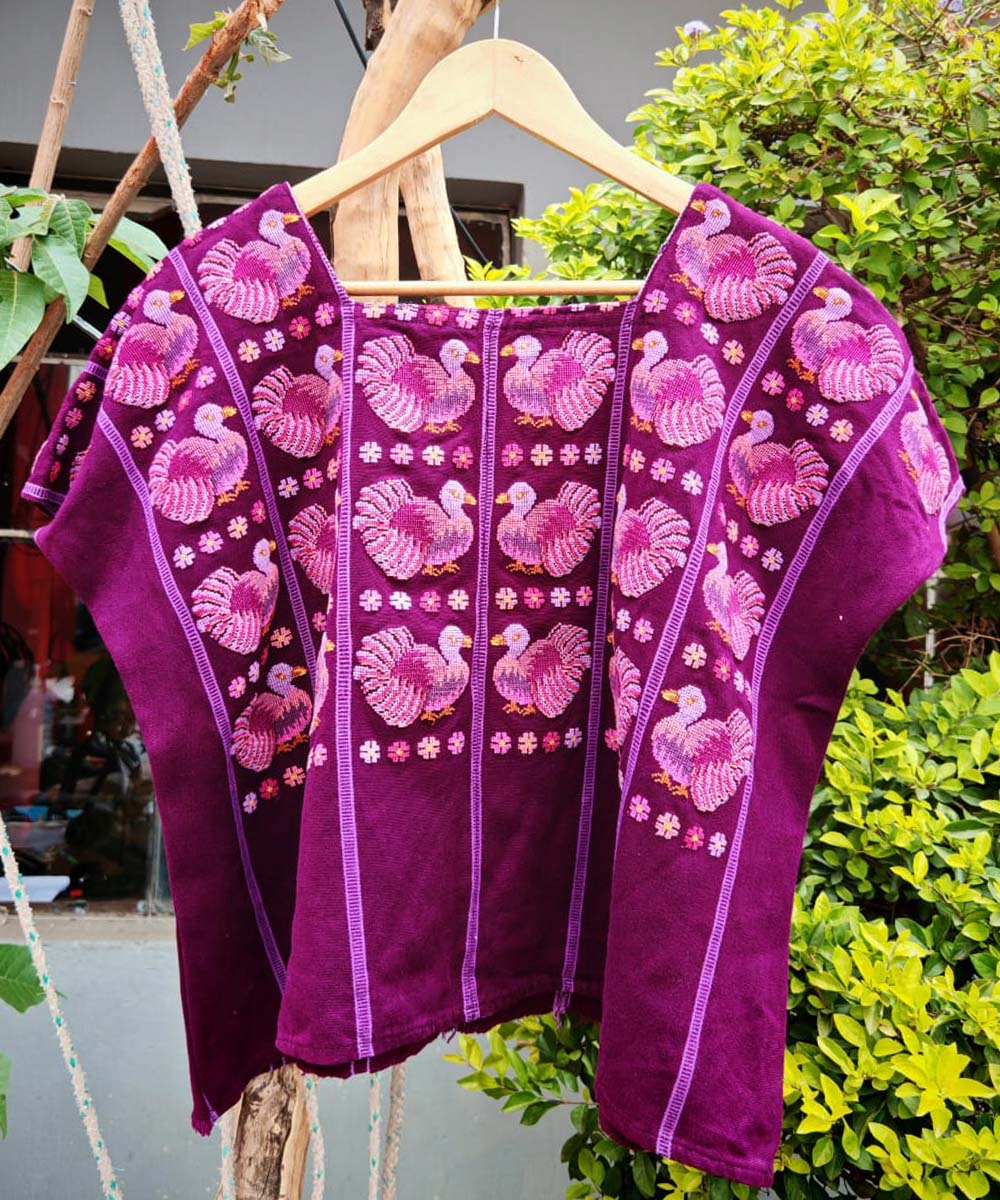 Embroidered Vintage Guatemalan huipil
