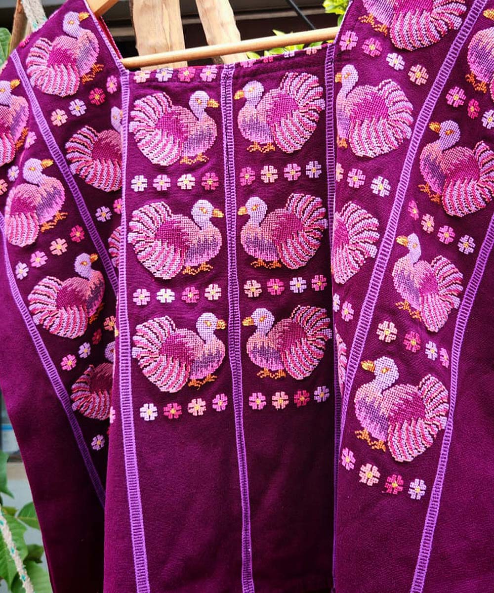 Embroidered Vintage Guatemalan huipil