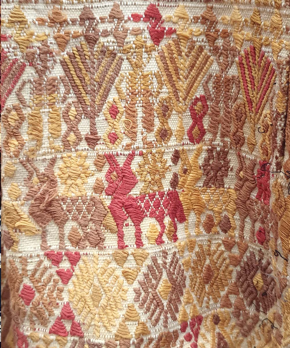 Embroidered Vintage Guatemalan huipil textile