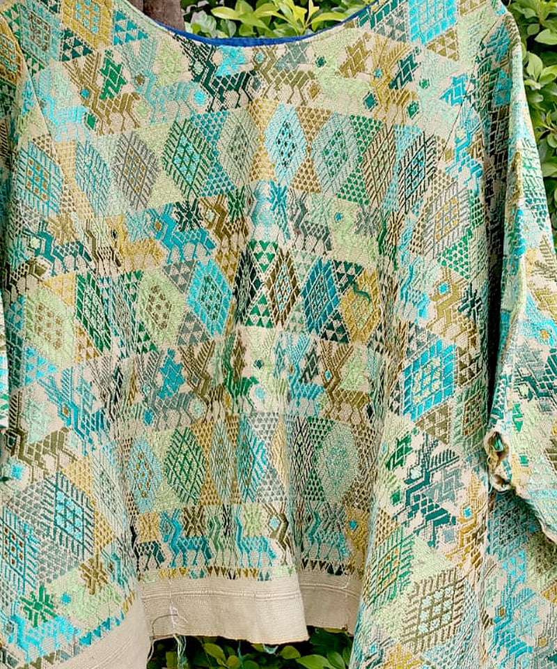 Vintage Guatemalan huipil textile
