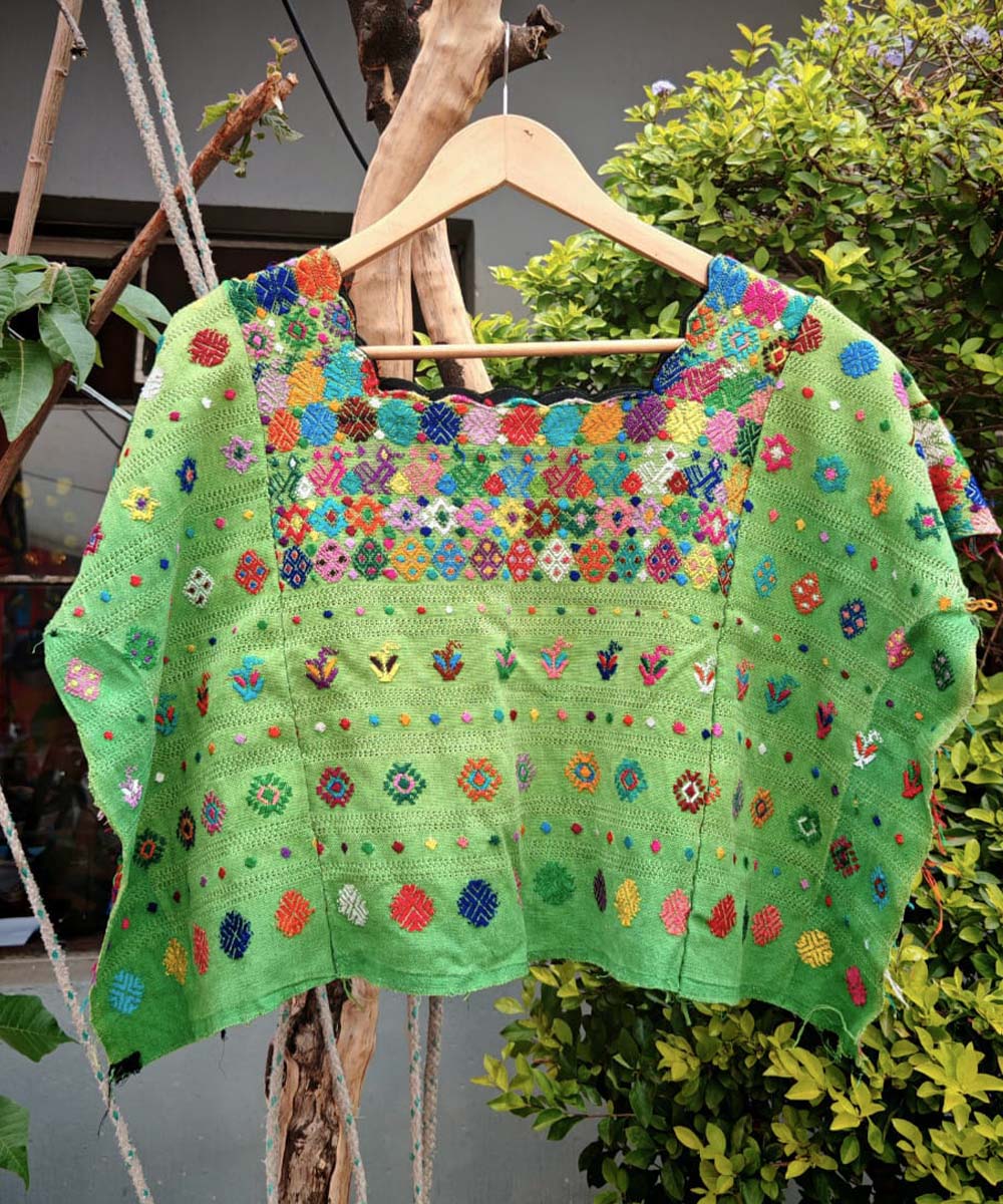 Embroidered Vintage Guatemalan huipil textile